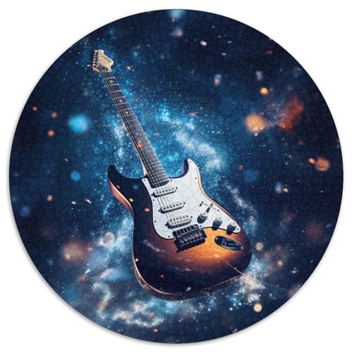 Sternenhimmel-Gitarren-Puzzle für Erwachsene, 1000-teiliges Puzzle für Erwachsene, Eltern, Partner, Freunde – ab 14 Jahren (67,5x67,5cm) von WGLINGX