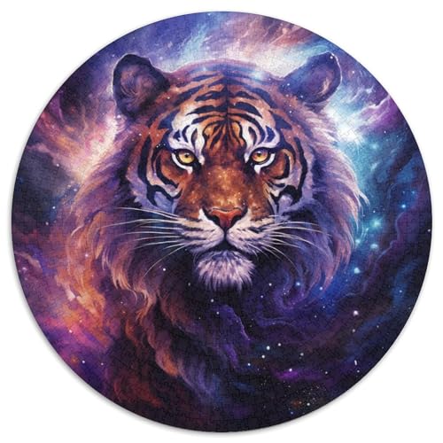 Sternenklares, farbenfrohes Elefanten-Puzzle, 1000 Teile, Puzzle für Erwachsene, Weihnachten, Halloween, Ostern, Neujahr (67,5x67,5cm) von WGLINGX