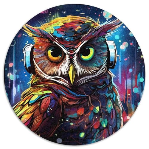 Tier-Eulen-Puzzle, 1000 Teile, Puzzle für Erwachsene, Weihnachten, Halloween, Ostern, Neujahr (67,5x67,5cm) von WGLINGX