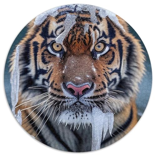 Tiger-Papierpuzzle für Erwachsene, 1000-teiliges Denkspiel für Teenager, 67,5 x 67,5 cm Tiger-Papierpuzzle für Erwachsene, 1000-teiliges Denkspiel für Teenager, 67,5 x 67,5 cm von WGLINGX