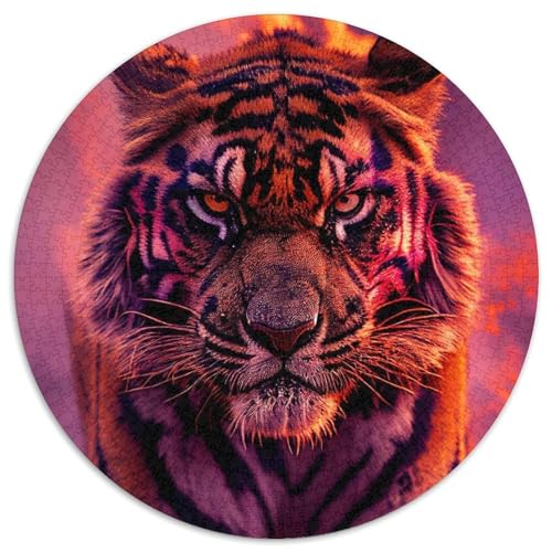 Tiger-Papierpuzzle für Erwachsene, 1000-teiliges Denkspiel für Teenager, 67,5 x 67,5 cm Tiger-Papierpuzzle für Erwachsene, 1000-teiliges Denkspiel für Teenager, 67,5 x 67,5 cm von WGLINGX