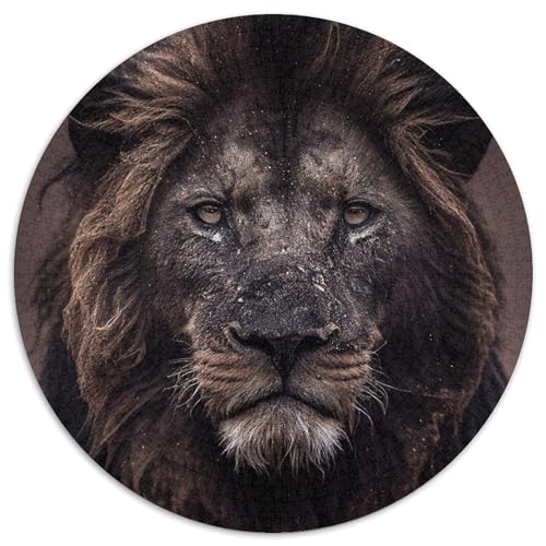 Tiger-Puzzle aus Pappe, rund, 1000 Teile, interaktives Familienspiel, Denksportaufgabe, Lernspielzeug 67,5 x 67,5 cm Tiger-Puzzle aus Pappe, rund, 1000 Teile, interaktives Familienspiel, Denksportaufgabe, Lernspielzeug 67,5 x 67,5 cm von WGLINGX