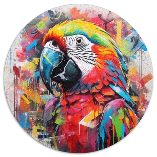 Unmögliches Puzzle für Erwachsene mit Papageien-Graffiti, 1000 Teile, Denksportaufgabe und Heimdekoration, 67,5 x 67,5 cm Unmögliches Puzzle für Erwachsene mit Papageien-Graffiti, 1000 Teile, Denksportaufgabe und Heimdekoration, 67,5 x 67,5 cm von WGLINGX