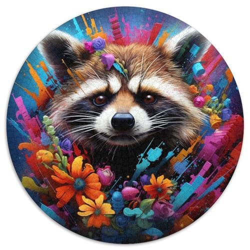 Waschbär-Papierpuzzle, 1000 Teile, Familie und Freunde, geeignet für Kinder ab 14 Jahren 67,5 x 67,5 cm Waschbär-Papierpuzzle, 1000 Teile, Familie und Freunde, geeignet für Kinder ab 14 Jahren 67,5 x 67,5 cm von WGLINGX