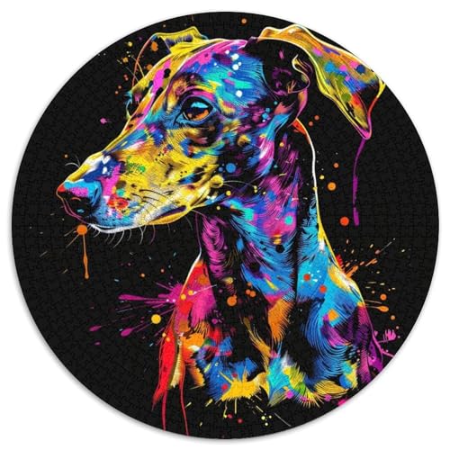 Whippet-Puzzle aus Pappe, 1000 Teile, Puzzle für Erwachsene, anspruchsvolles Denkspiel für Teenager, Spaß für die ganze Familie, DIY-Geschenk zur Heimdekoration 67,5 x 67,5 cm Whippet-Puzzle aus Pappe, 1000 Teile, Puzzle für Erwachsene, anspruchsvolles Denkspiel für Teenager, Spaß für die ganze Familie, DIY-Geschenk zur Heimdekoration 67,5 x 67,5 cm von WGLINGX