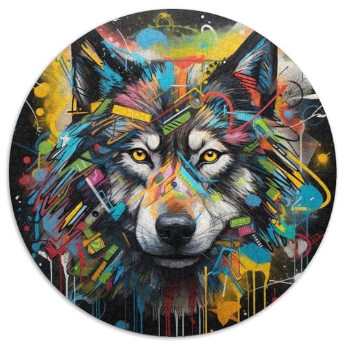 Wolf-Papierpuzzle mit 1000 Teilen für Erwachsene. Entspannende Unterhaltung, Heimdekoration 67,5 x 67,5 cm Wolf-Papierpuzzle mit 1000 Teilen für Erwachsene. Entspannende Unterhaltung, Heimdekoration 67,5 x 67,5 cm von WGLINGX