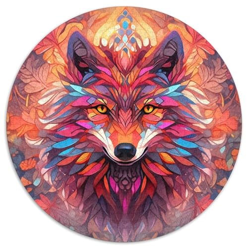 Wolf-Puzzle aus Pappe, rund, 1000 Teile, Puzzle für Erwachsene, anspruchsvolles Denkspiel für Teenager, unterhaltsames interaktives Spiel für die ganze Familie 67,5 x 67,5 cm Wolf-Puzzle aus Pappe, rund, 1000 Teile, Puzzle für Erwachsene, anspruchsvolles Denkspiel für Teenager, unterhaltsames interaktives Spiel für die ganze Familie 67,5 x 67,5 cm von WGLINGX