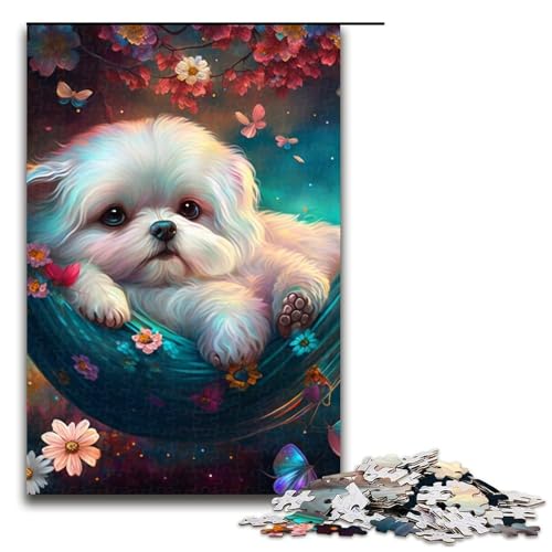 Wunderschönes Malteser-Puzzle mit 1000 Teilen für Erwachsene. EIN Kunstwerk für Teenager ab 14 Jahren, 75 x 50 cm von WGLINGX