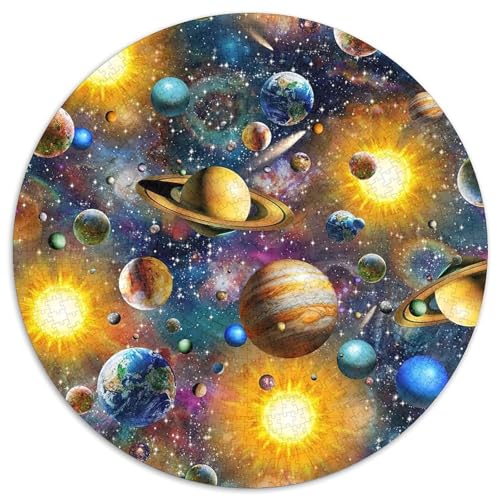 Wunderschönes Planeten-Puzzle, 1000 Teile, Puzzle für Erwachsene, Weihnachten, Halloween, Ostern, Neujahr (67,5x67,5cm) von WGLINGX