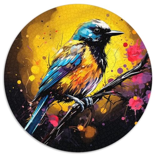Yellow Sparrow Papier-Rundpuzzle für Erwachsene, 1000 Teile, anspruchsvolles Denkspiel für Teenager, Spaß für den Spieleabend mit der Familie 67,5 x 67,5 cm Yellow Sparrow Papier-Rundpuzzle für Erwachsene, 1000 Teile, anspruchsvolles Denkspiel für Teenager, Spaß für den Spieleabend mit der Familie 67,5 x 67,5 cm von WGLINGX
