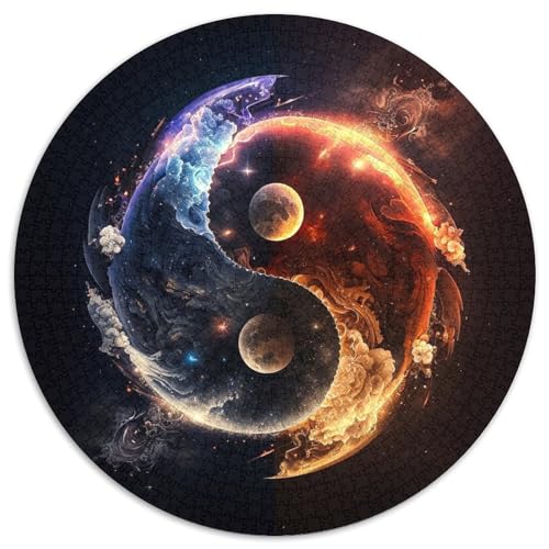 Yin und Yang, runde Puzzles aus Pappe, 1000 Teile, interaktives Familienspiel, Denksportaufgabe, Lernspielzeug 67,5 x 67,5 cm Yin und Yang, runde Puzzles aus Pappe, 1000 Teile, interaktives Familienspiel, Denksportaufgabe, Lernspielzeug 67,5 x 67,5 cm von WGLINGX