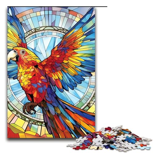 für Erwachsene 1000 Teile Puzzle Buntglas-Papagei-Puzzle für Erwachsene Holzpuzzle Familiendekoration 19,69 x 29,53 Zoll für Erwachsene 1000 Teile Puzzle Buntglas-Papagei-Puzzle für Erwachsene Holzpuzzle Familiendekoration 19,69 x 29,53 Zoll von WGLINGX