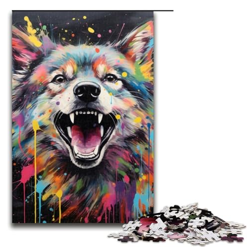 für Erwachsene 1000 Teile Puzzle Geschenke Farbwolf Puzzles für Teenager Holzpuzzle 19,69x29,53 Zoll für Erwachsene 1000 Teile Puzzle Geschenke Farbwolf Puzzles für Teenager Holzpuzzle 19,69x29,53 Zoll von WGLINGX