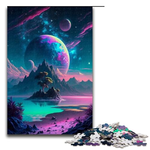 für Erwachsene 1000-teiliges Puzzle „Strand, der nahe Berg“ für Erwachsene, Holzpuzzle, lustiges Geschenk, 50 x 75 cm für Erwachsene 1000-teiliges Puzzle „Strand, der nahe Berg“ für Erwachsene, Holzpuzzle, lustiges Geschenk, 50 x 75 cm von WGLINGX