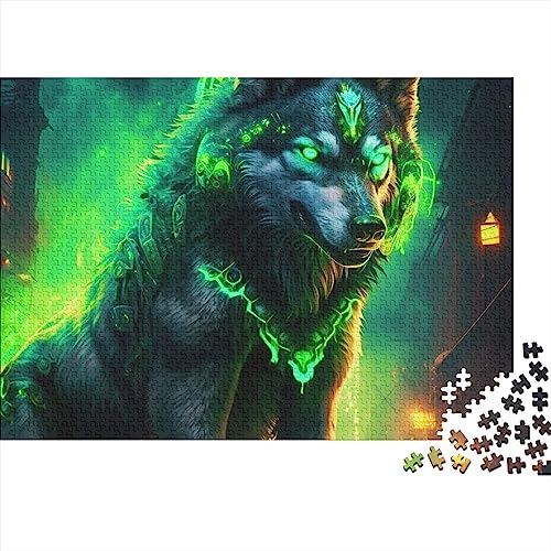 300 Teile Puzzle für Erwachsene Wolf Art Wolf Fun Puzzle für Erwachsene 300 Teile 300 Teile (40 x 28 cm) von WGUST