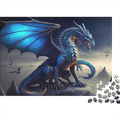 Brave Dragon 500-teiliges Puzzle für Erwachsene, Puzzle, östliche Kultur, 500 Teile, Puzzle für Erwachsene, Geschenke, Puzzle, Gelegenheitsspiele, 500 Teile (52 x 38 cm) von WGUST
