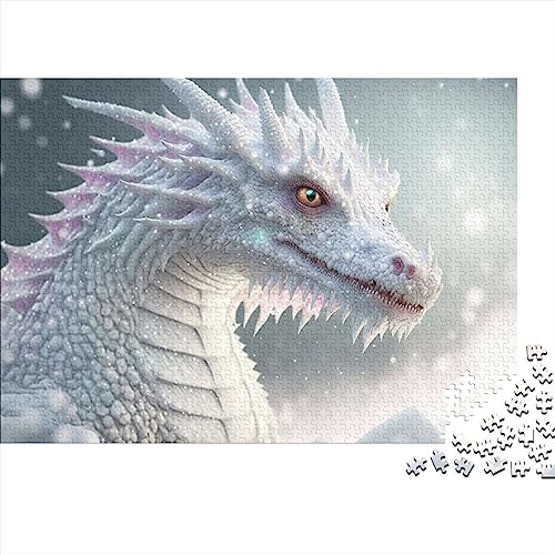 Brave Dragon Puzzles für Erwachsene, 500 Teile, östliche Kultur-Puzzles, 500 Teile für Erwachsene, Geschenke, 500 Stück (52 x 38 cm) von WGUST
