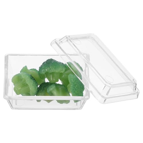 WHAMVOX 1 Box Miniatur Küchenzubehör Mini Gemüse Und Obst Für Puppenhaus Miniatur Lebensmittelspielzeug Für Mädchen Gefälschte Mini Gemüsedekor Brokkoli von WHAMVOX