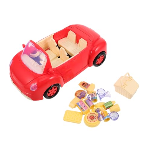 WHAMVOX 1 Cartoon Spielzeugfahrzeug Mit Picknickzubehör Und So Tun Als Würden Lebensmittel Für Familienpicknick Rollenspiele Set Ideal Für von WHAMVOX