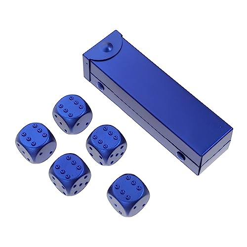 WHAMVOX Würfelspiel-Requisite Zarte Würfel-Requisite Set Aus Würfeln Aus Aluminiumlegierung Würfel Für Partys Gestreift von WHAMVOX