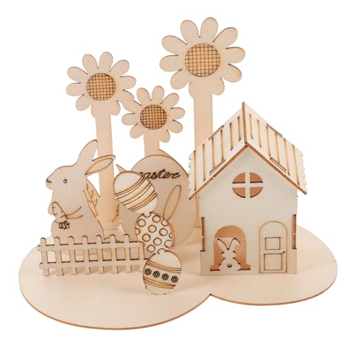 WHAMVOX 1 Satz Osterei-Dekoration süße Tiernadeln Revers Broschen künstliche Ringe Girlande Kaninchen aus Polystyrol Spiele Puzzlematte Osterspielzeug-Puzzle 3D-Montagepuzzle Holz Khaki WHAMVOX 1 Satz Osterei-Dekoration süße Tiernadeln Revers Broschen künstliche Ringe Girlande Kaninchen aus Polystyrol Spiele Puzzlematte Osterspielzeug-Puzzle 3D-Montagepuzzle Holz Khaki von WHAMVOX