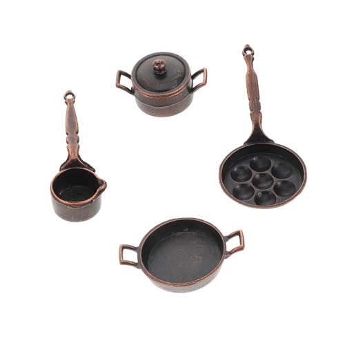 WHAMVOX Küchengeschirr Für Puppenhäuser – 1 Set Miniatur-Topf Und -pfanne Aus Metall – Kochset-Spielzeug Für Kinder – Puppenhauszubehör WHAMVOX Küchengeschirr Für Puppenhäuser – 1 Set Miniatur-Topf Und -pfanne Aus Metall – Kochset-Spielzeug Für Kinder – Puppenhauszubehör von WHAMVOX
