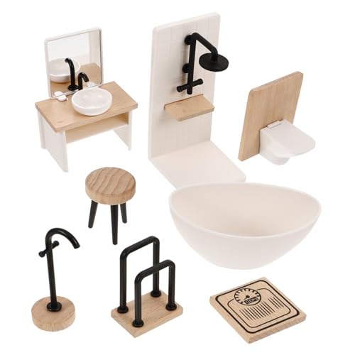 WHAMVOX 1 Satz Puppenhaus Zubehör Teiliges Set Realistische Badewanne Waschbecken und Toilette für Kreative Spielwelten für Familienaktivitäten WHAMVOX 1 Satz Puppenhaus Zubehör Teiliges Set Realistische Badewanne Waschbecken und Toilette für Kreative Spielwelten für Familienaktivitäten von WHAMVOX