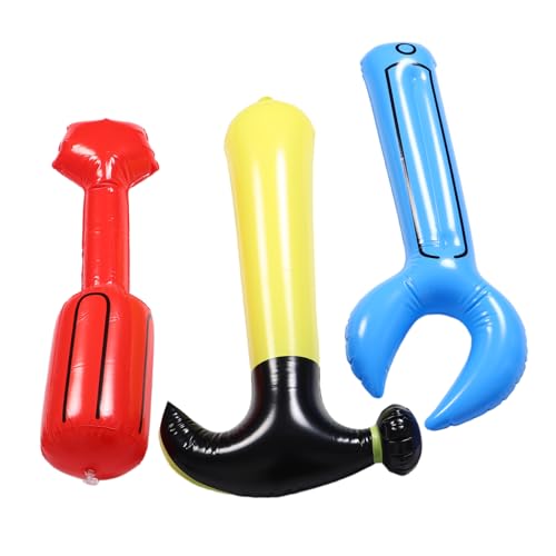 WHAMVOX 1 Set Aufblasbarer Bauhammer, Schraubenschlüssel, Schraubendreher, Lustiges Und Sicheres Rollenspielspielzeug Für Kinder Für Geburtstagsfeiern Und Familienfeiern WHAMVOX 1 Set Aufblasbarer Bauhammer, Schraubenschlüssel, Schraubendreher, Lustiges Und Sicheres Rollenspielspielzeug Für Kinder Für Geburtstagsfeiern Und Familienfeiern von WHAMVOX
