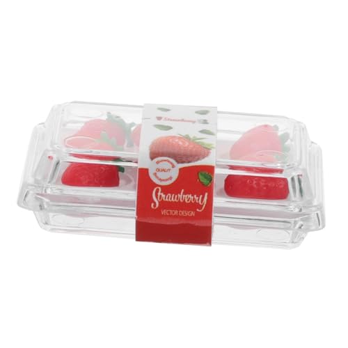 WHAMVOX 1 Set Dekorative Künstliche Früchte Miniaturpuppenhaus Lebensmittel Winzige Erdbeeren Für Simulation Mini Model Obst Tun Spiel Spielzeugzubehör von WHAMVOX