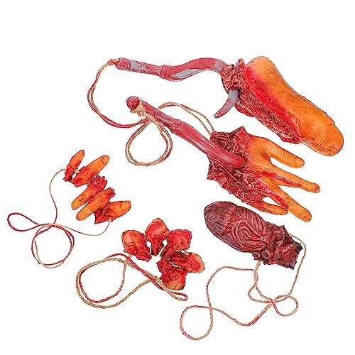 WHAMVOX Realistische Halloween Decor Requisiten Set 5 Stücke Abgetrennt Hand Herz Finger Für Party Streich WHAMVOX Realistische Halloween Decor Requisiten Set 5 Stücke Abgetrennt Hand Herz Finger Für Party Streich von WHAMVOX