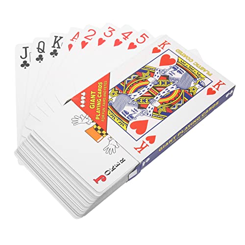 WHAMVOX Riesiges Poker-Set Mit Großem Deck Und Übergroßem Jumbo-kartenspiel Für Eine Lustige Party WHAMVOX Riesiges Poker-Set Mit Großem Deck Und Übergroßem Jumbo-kartenspiel Für Eine Lustige Party von WHAMVOX