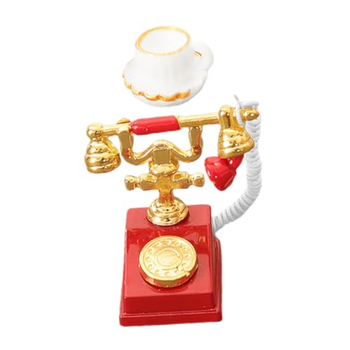 WHAMVOX Es Puppenhaus Mini Telefon Telefon Puppe Vintage Telefon Miniatur Puppe Telefon Für Zuhause von WHAMVOX