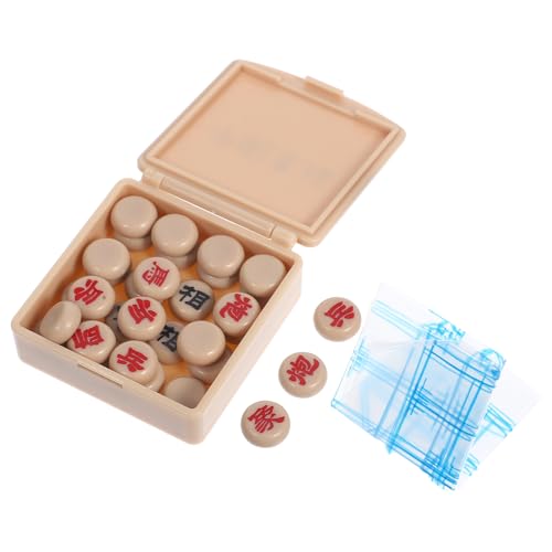 WHAMVOX 1 Set Puppenhaus Miniatur Chinesisches Schachspielset Realistische Schachfiguren für Puppenhaus Brettspiele Zubehör Chinesisches Xiangqi Spielset WHAMVOX 1 Set Puppenhaus Miniatur Chinesisches Schachspielset Realistische Schachfiguren für Puppenhaus Brettspiele Zubehör Chinesisches Xiangqi Spielset von WHAMVOX