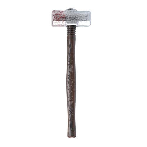 WHAMVOX 1stück Lustiger Halloween Hammer Simuliertes Spielzeug Für Streiche Und Kostümpartys Für Cosplay Und Halloween-Dekoration Robustes Kunststoffmaterial Mit -Effekt von WHAMVOX