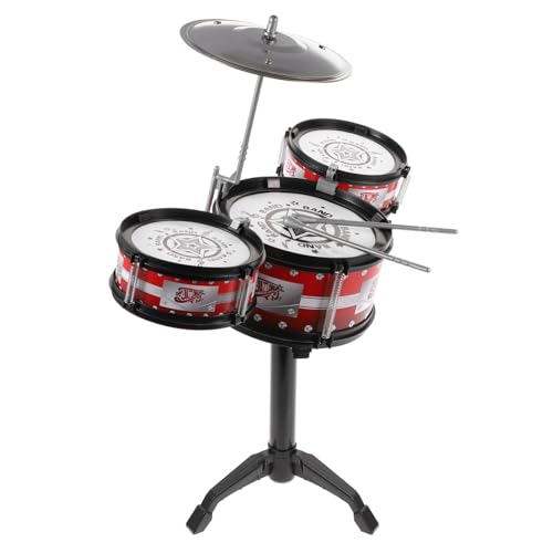 WHAMVOX 1 Stück Mini Percussion Set für Teiliges Schlagzeug Set Rot zur Musikalischen Früherziehung Sicher und Schadstofffrei für Kreative und Spielspaß WHAMVOX 1 Stück Mini Percussion Set für Teiliges Schlagzeug Set Rot zur Musikalischen Früherziehung Sicher und Schadstofffrei für Kreative und Spielspaß von WHAMVOX