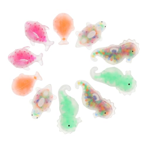 WHAMVOX 10 Stück Teiliges Dinosaurier quetschspielzeug Lustige Stressabbau bälle Handliche Dekompressionsspielzeuge für Entspannendes Dinosaurier Design als Partygeschenk und von WHAMVOX