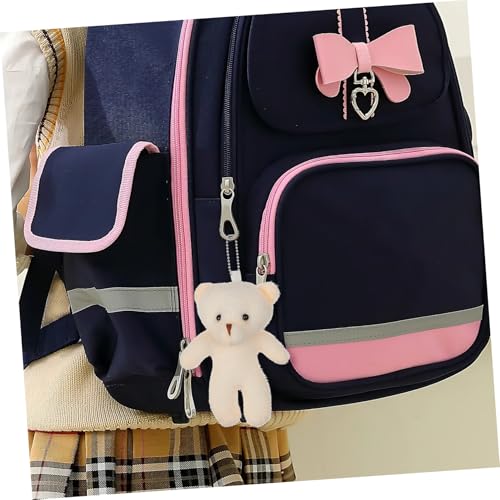 WHAMVOX 10 Stück Teiliges Kleine Bärenanhänger Plüschpuppen aus Weichem Stoff mit Pp Baumwolle Leichte Kuscheltier deko für Aufhängen an Schlüsselbund oder Tasche Geeignet von WHAMVOX