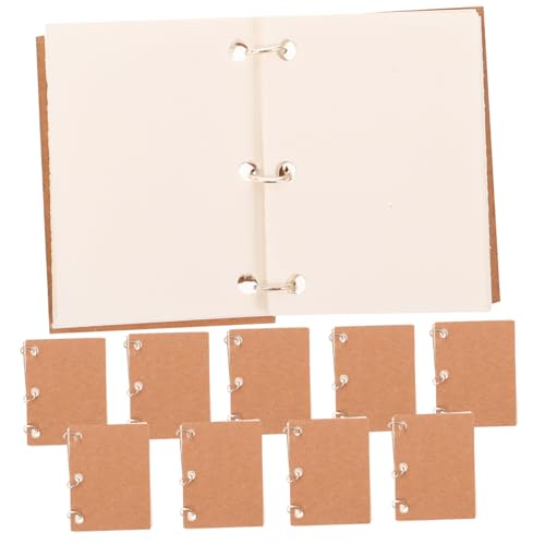 WHAMVOX 10 Stück Teiliges Miniatur Notizhefte für Puppenhaus Lebendige Farben Platzsparendes Design Vielseitig für Puppenmöbel Zubehör für Kreatives Rollenspiel und Miniaturschulbedarf von WHAMVOX