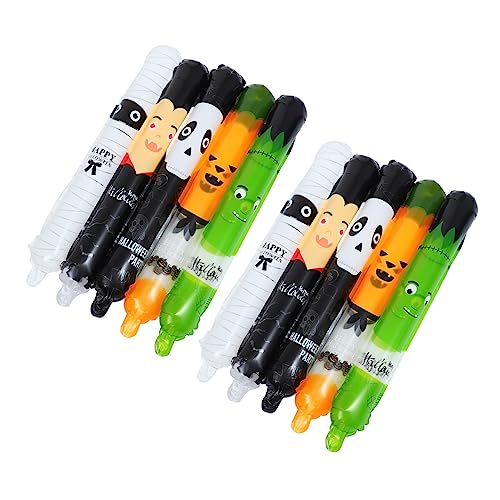 WHAMVOX 10 Stücke Halloween Aufblasbare Stick Party Ballon Stick Ballonspielzeug WHAMVOX 10 Stücke Halloween Aufblasbare Stick Party Ballon Stick Ballonspielzeug von WHAMVOX