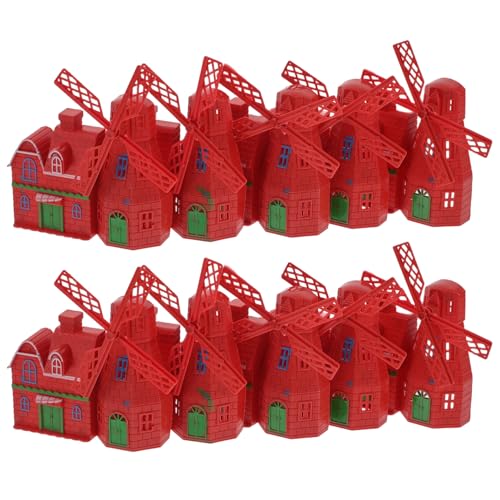 WHAMVOX 10 Stücke Mini Windmühle Ornament Für Vintage Windmühle Kunststoff Cottage Decor WHAMVOX 10 Stücke Mini Windmühle Ornament Für Vintage Windmühle Kunststoff Cottage Decor von WHAMVOX