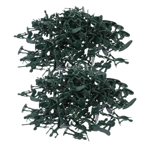 WHAMVOX 100 Stück Spielzeugsoldaten Miniatur DIY Modelle Dekorationsfiguren Soldatenszenen Mittelalterliche Figuren Altersgruppen Kunststoff Mittlerer Winziger Mini Sandtisch von WHAMVOX