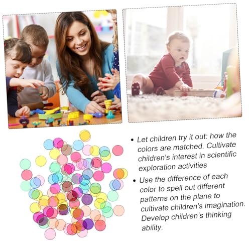 WHAMVOX 100 Stück Teiliges Bunter Transparenter Kunststoff rundscheiben mit Metallrand Kindersicher Glatte Kanten Vielseitiges Lernspielzeug für Mathematik und Kognitive im Kindergarten WHAMVOX 100 Stück Teiliges Bunter Transparenter Kunststoff rundscheiben mit Metallrand Kindersicher Glatte Kanten Vielseitiges Lernspielzeug für Mathematik und Kognitive im Kindergarten von WHAMVOX