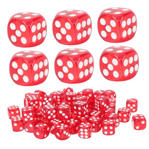 WHAMVOX 100Stücke Farbenfrohe Würfel für Brettspiele Widerstandsfähige Seitige Würfel aus Hochwertigem für Partys und Spielabende WHAMVOX 100Stücke Farbenfrohe Würfel für Brettspiele Widerstandsfähige Seitige Würfel aus Hochwertigem für Partys und Spielabende von WHAMVOX