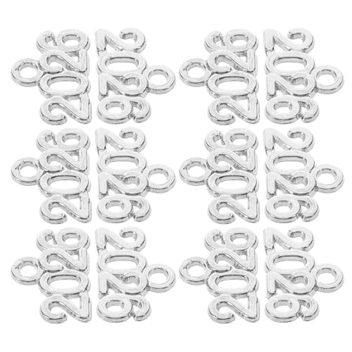 WHAMVOX 100 Stücke Legierung Charme Keychain Schmuck Zubehör 2026 Jahr Handwerk Charms Dekorative von WHAMVOX