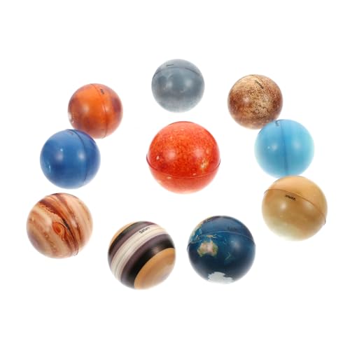 WHAMVOX 10Stücke Planet Form Dekompression Stress Squeeze Bälle für Erwachsene Lustiges Entlüftungsspielzeug zur Stressbewältigung für Schule Zuhause WHAMVOX 10Stücke Planet Form Dekompression Stress Squeeze Bälle für Erwachsene Lustiges Entlüftungsspielzeug zur Stressbewältigung für Schule Zuhause von WHAMVOX