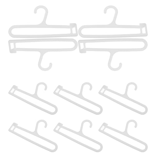 WHAMVOX 10Stücke Puppen Kleiderbügel Aus Kunststoff Für Puppenkleidung Puppenschrank Puppen Kleiderständer Kleiner Puppenhänger Für Ordentliches Puppen Design von WHAMVOX