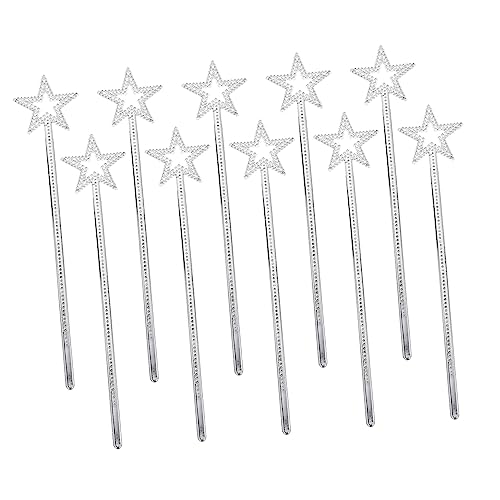 WHAMVOX 10Stücke Teiliges Glitzernde Feenstäbe für Plastikmarkenstäbe für Geburtstagsfeiern Bühnenaufführungen und Dress Up Partys Lange Zauberstäbe mit Sternenmotiv WHAMVOX 10Stücke Teiliges Glitzernde Feenstäbe für Plastikmarkenstäbe für Geburtstagsfeiern Bühnenaufführungen und Dress Up Partys Lange Zauberstäbe mit Sternenmotiv von WHAMVOX
