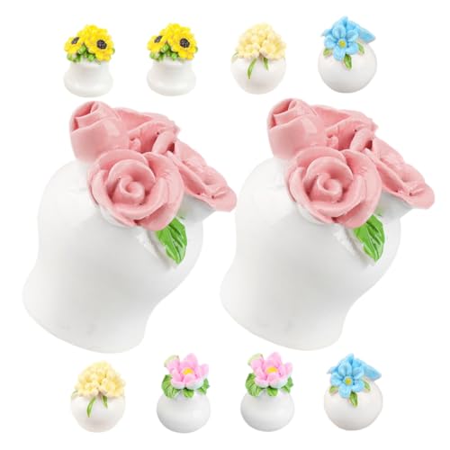 WHAMVOX 10Stücke Topfpflanzen Dekorative Bonsai Blumen für Puppenhaus und Miniaturgarten Kreative Wohnaccessoires mit Lebendigen Farben und Kompaktem Design WHAMVOX 10Stücke Topfpflanzen Dekorative Bonsai Blumen für Puppenhaus und Miniaturgarten Kreative Wohnaccessoires mit Lebendigen Farben und Kompaktem Design von WHAMVOX