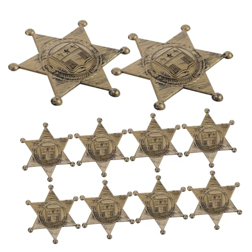 WHAMVOX 10stücke Abzeichen Western Kostüm Accessoires Plastik Für Cowgirl Fotorequisiten Und Party Deko Detailreiche Gestaltung Für Einzigartige Auftritte WHAMVOX 10stücke Abzeichen Western Kostüm Accessoires Plastik Für Cowgirl Fotorequisiten Und Party Deko Detailreiche Gestaltung Für Einzigartige Auftritte von WHAMVOX