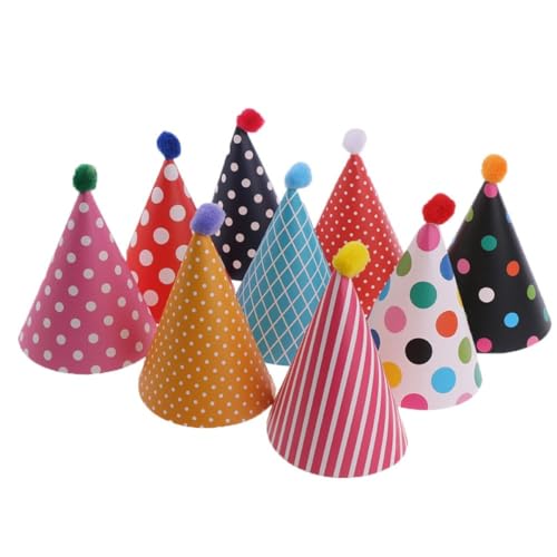 WHAMVOX 11er Set Geburtstagsparty Hüte Aus Mit Pompons Bunte Partyhüte Für Kindergeburtstag Feierlichkeiten Und Festlichkeiten Lustige Kopfbedeckung Für Unvergessliche Momente WHAMVOX 11er Set Geburtstagsparty Hüte Aus Mit Pompons Bunte Partyhüte Für Kindergeburtstag Feierlichkeiten Und Festlichkeiten Lustige Kopfbedeckung Für Unvergessliche Momente von WHAMVOX